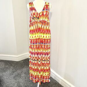 Carole Hochman Heavenly Soft Nightgown Loungewear Size Large Tie Dye Maxi